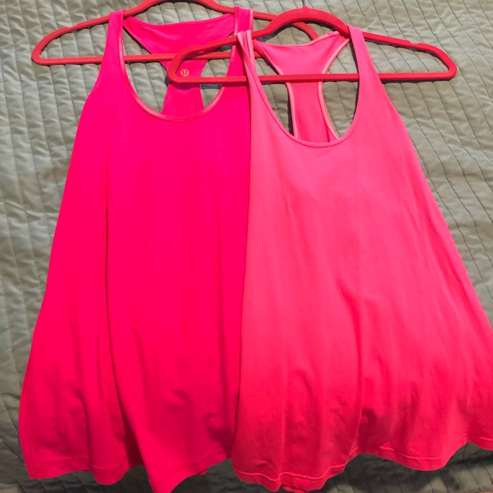 Lululemon cool racerback CRB size 12 pink set 2
